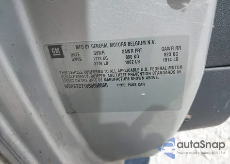 2008 Saturn Astra Xr from USA, damaged, VIN W08AT271885090866